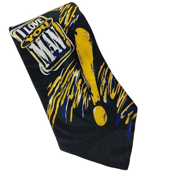 Vintage 1996 Bud Light "I Love You Man" Anheuser Busch Novelty Necktie - Picture 1 of 7